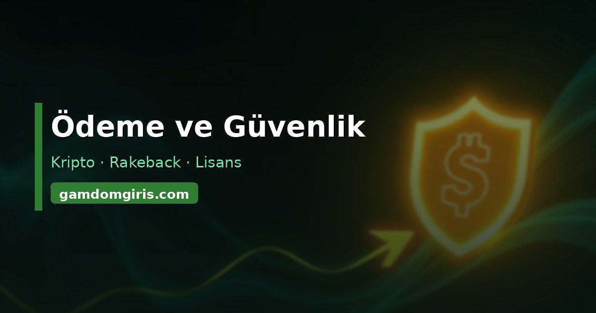 Gamdom Giriş 6 Gamdom ödeme ve güvenlik