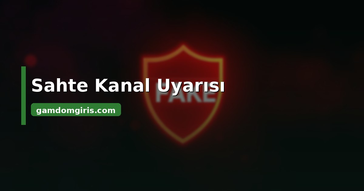 Gamdom sahte Telegram kanalı uyarısı