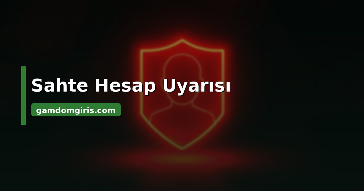 Gamdom sahte Instagram uyarısı