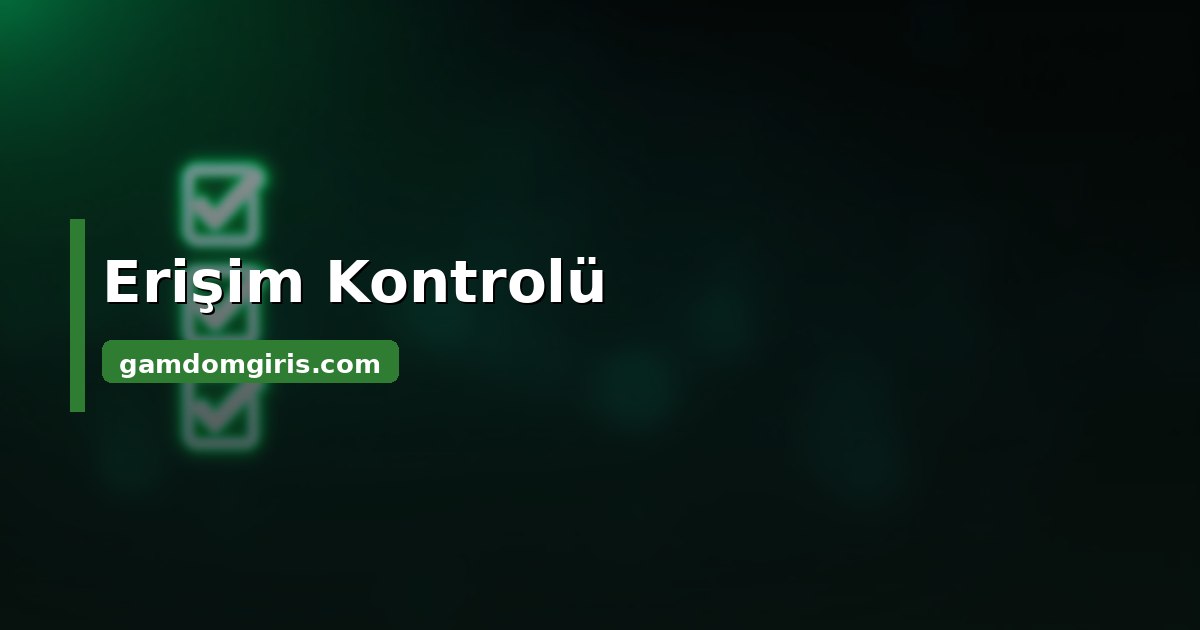 Gamdom erişim kontrolü