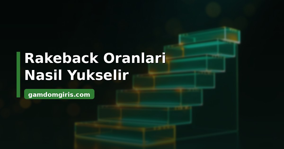 Gamdom Promo Code Nedir? Kod Girme ve Rakeback Rehberi 2 Gamdom rakeback oranlarının seviyeye göre yükselmesini gösteren görsel