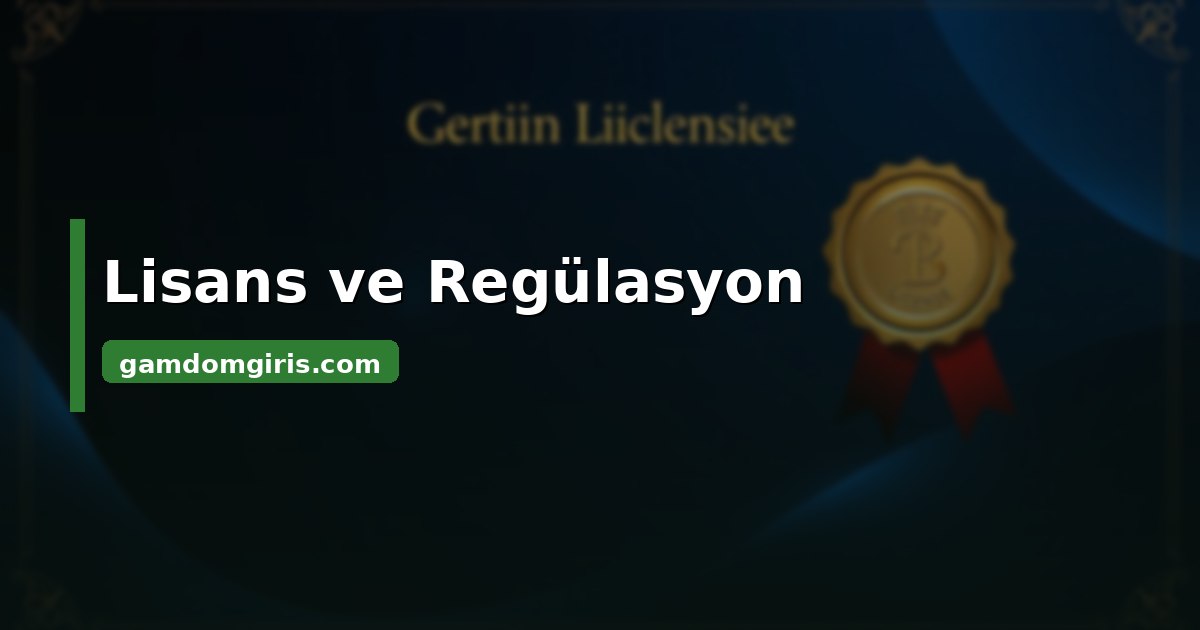Gamdom lisans ve regülasyon